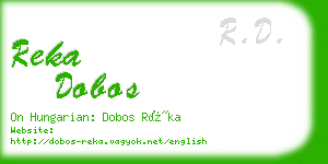 reka dobos business card